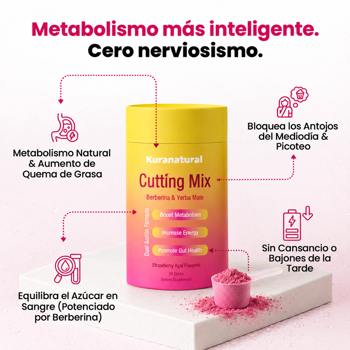 Cutting Mix | Control de antojos + apoyo metabólico - Dale 7 días a tu cuerpo y empezá a ver el cambio