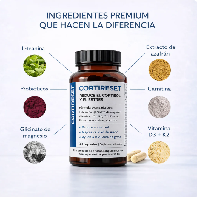 CORTIRESET - Controla el Cortisol mejorando el sueño y reduciendo el abdomen en 15 días!