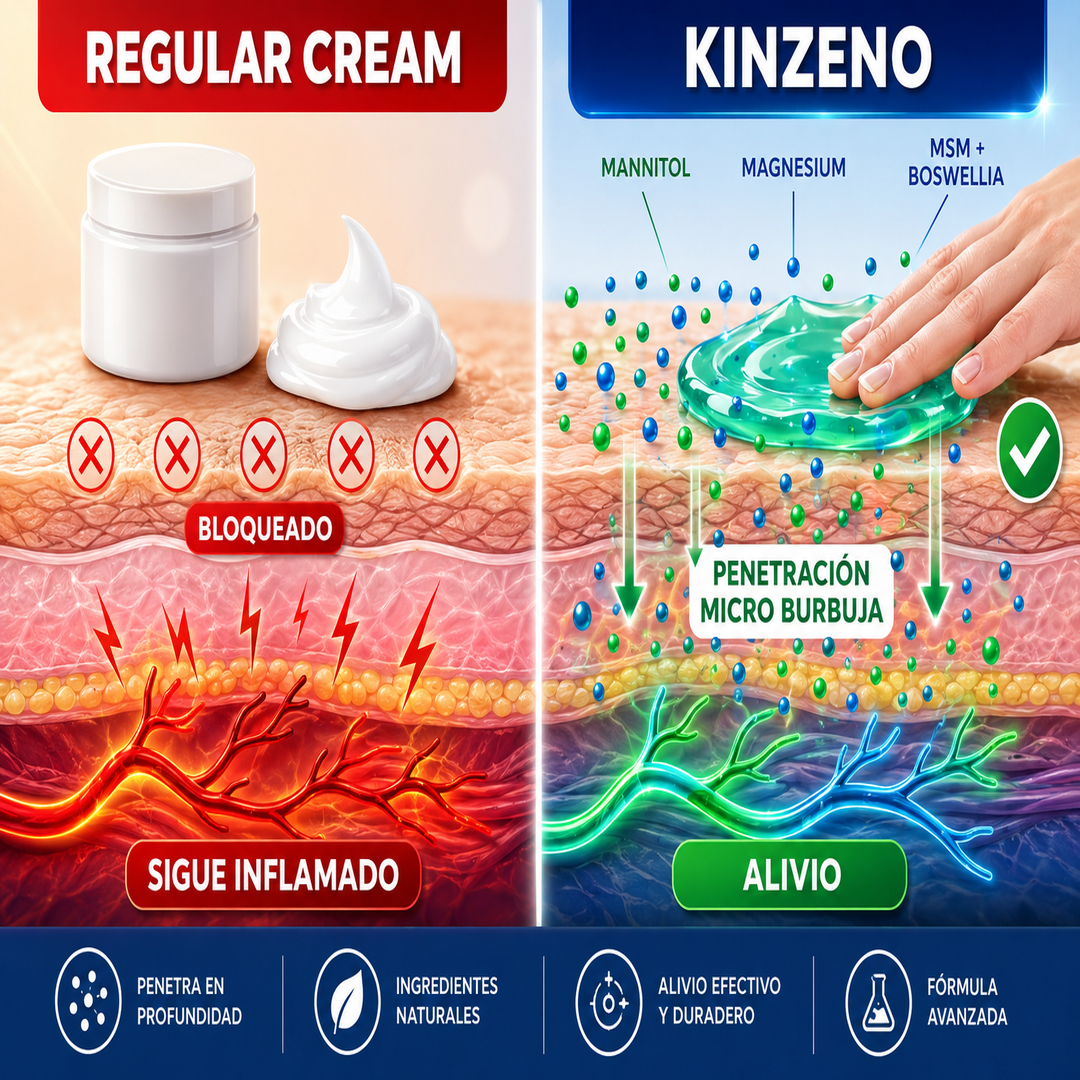 KINZENO - Gel para dolores articulares - Resultados visibles en 5 días